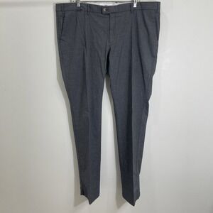 Brax Feel Good Pant Men Size 42 34 Gray Dress Straight Leg Grunge Preppy Office